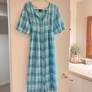 Long blue vintage dress